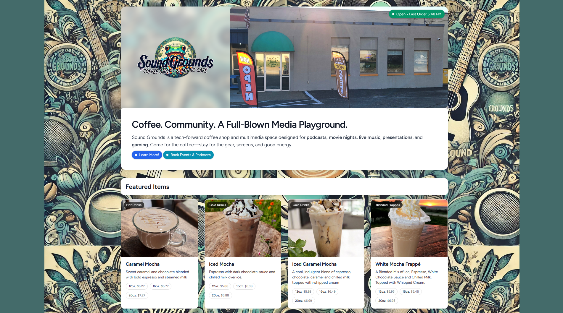 Sound Grounds Coffee Shop